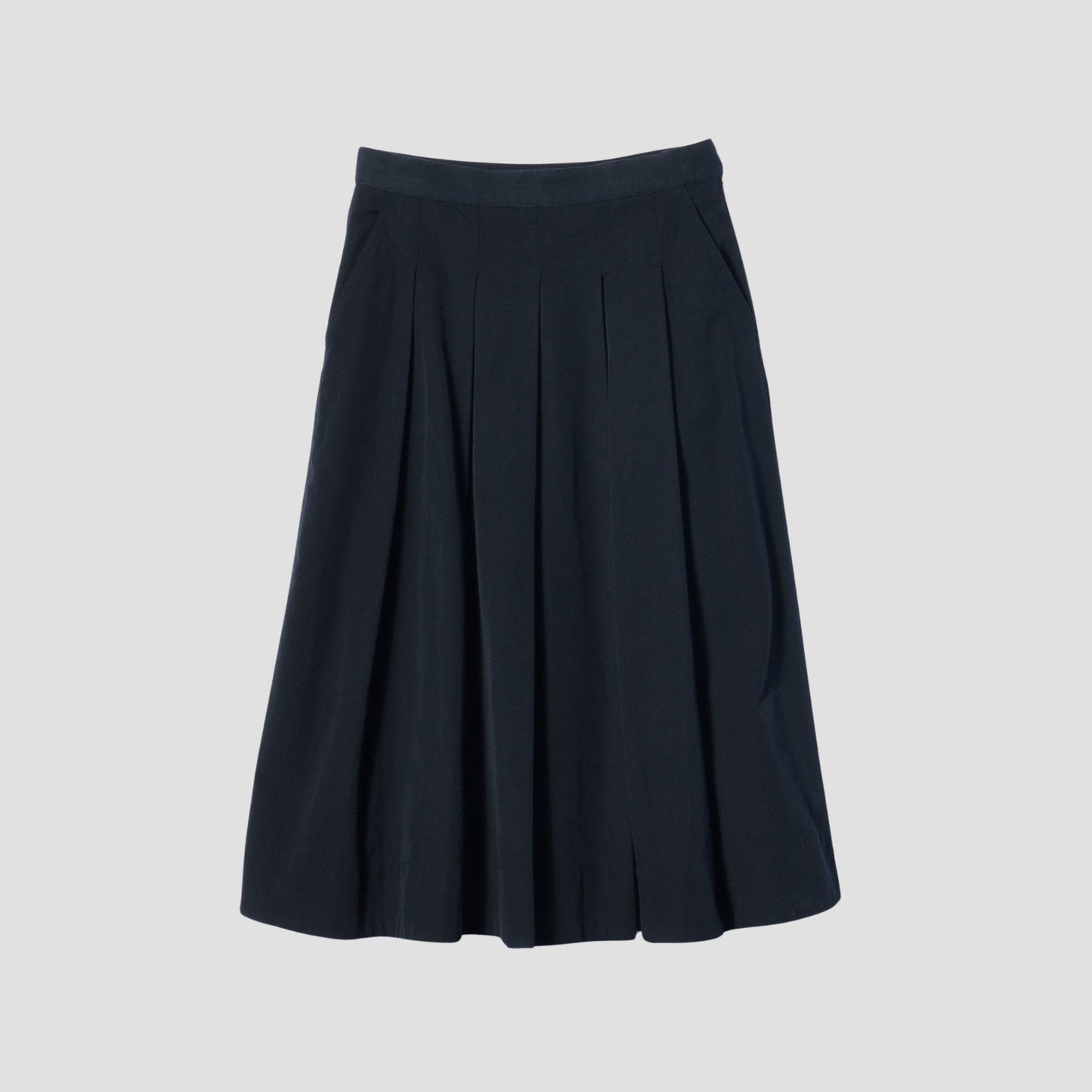 WOOL COTTON TWILL SKIRT