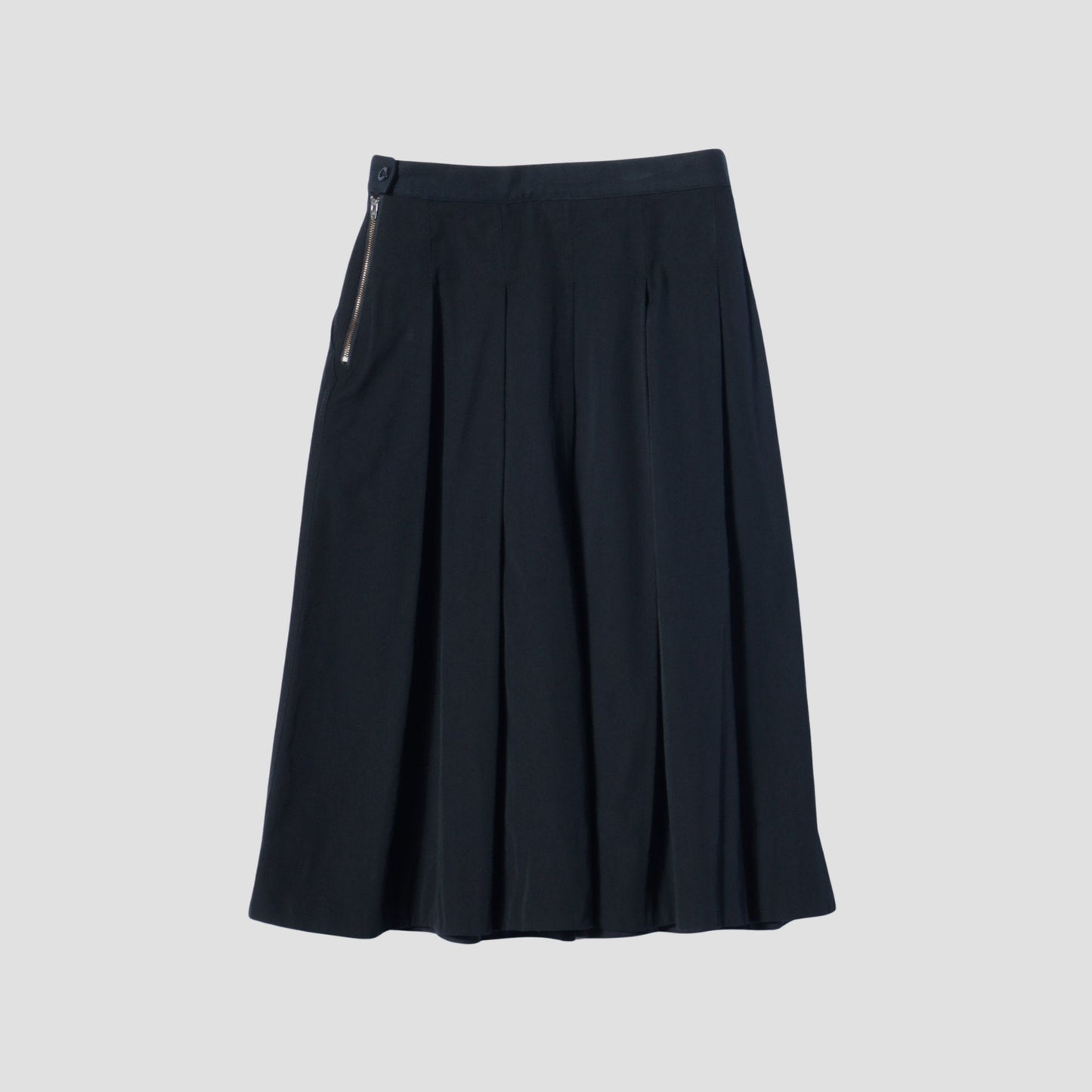 WOOL COTTON TWILL SKIRT