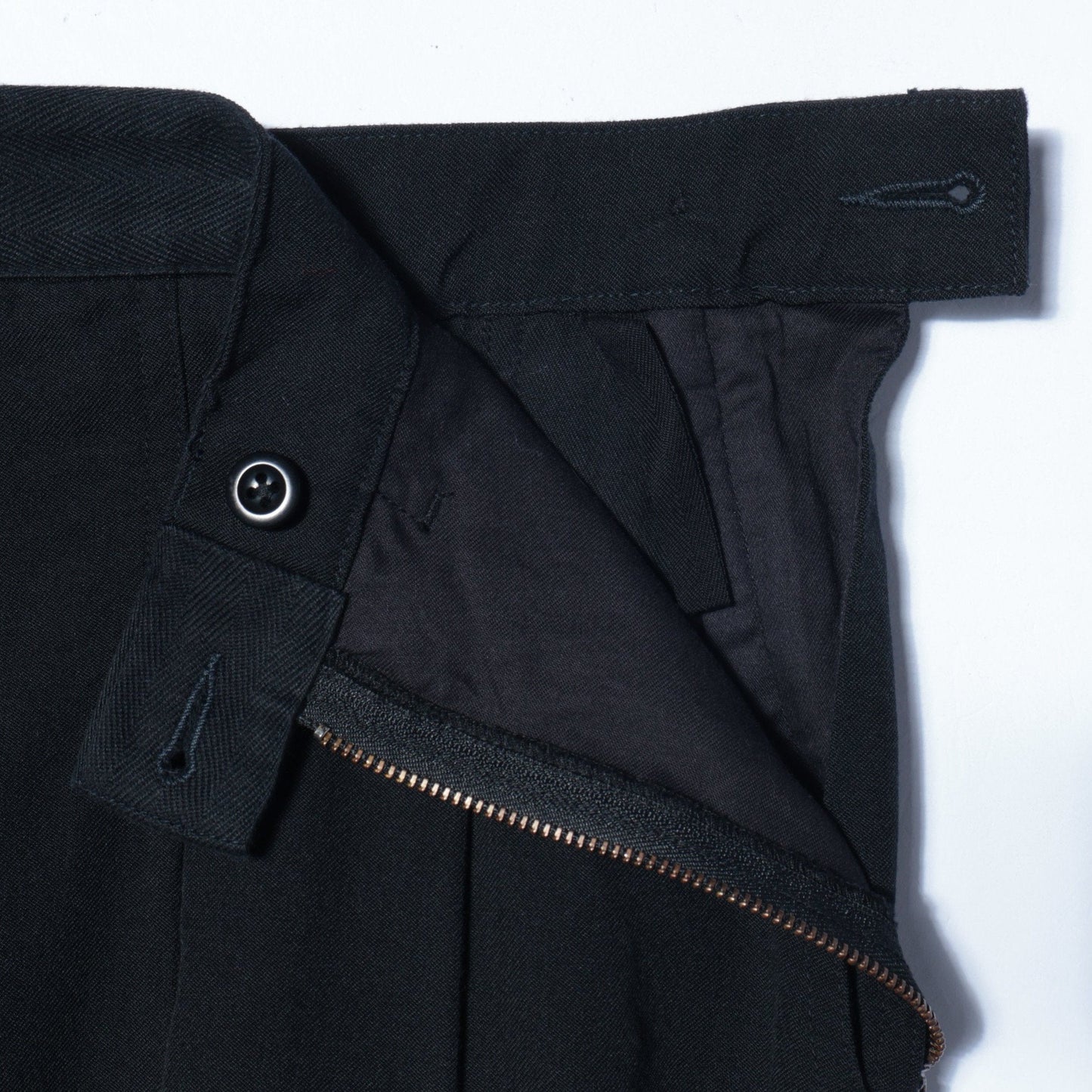 WOOL COTTON TWILL SKIRT