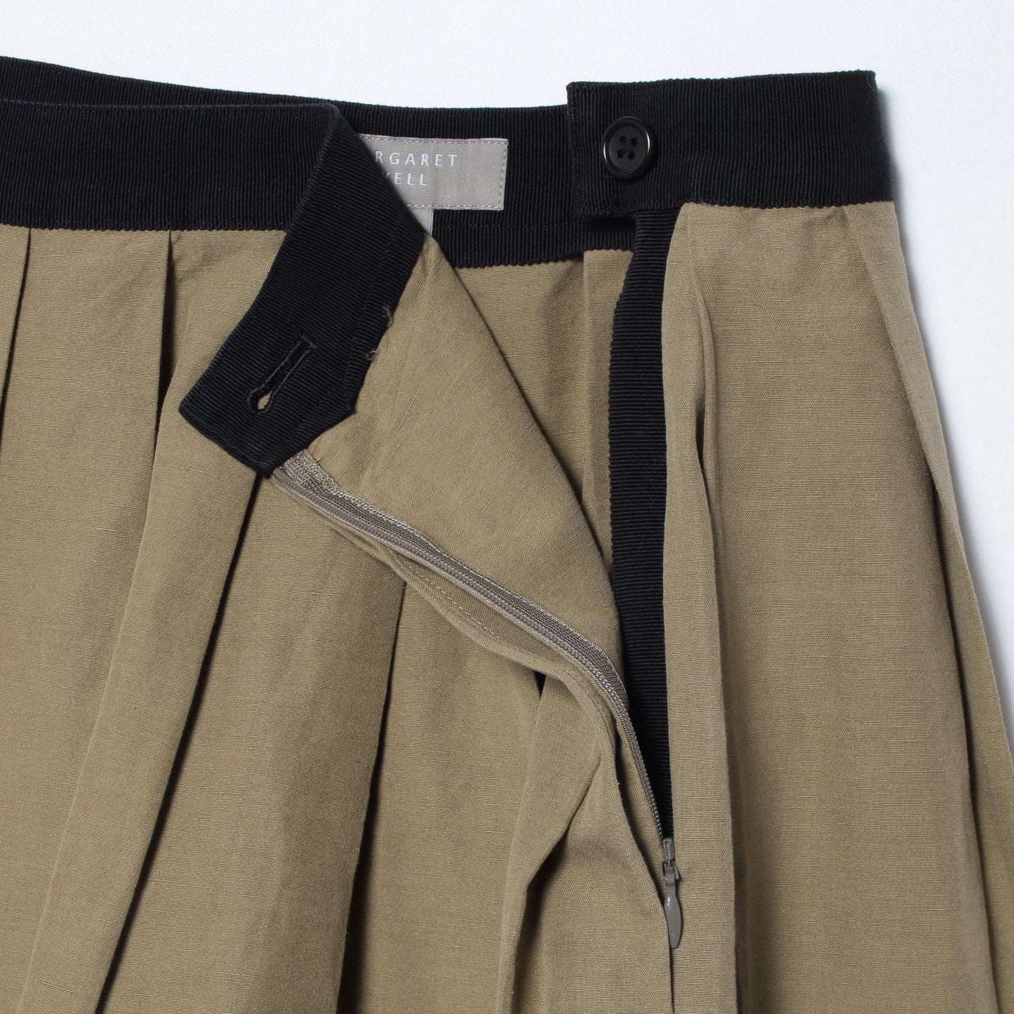 YARN DYE COTTON LINEN SKIRT