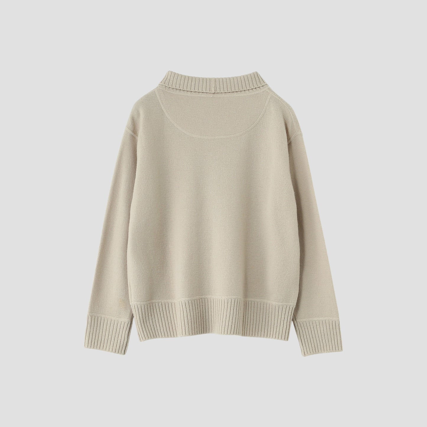 FELTED ROUGH WOOL KNIT