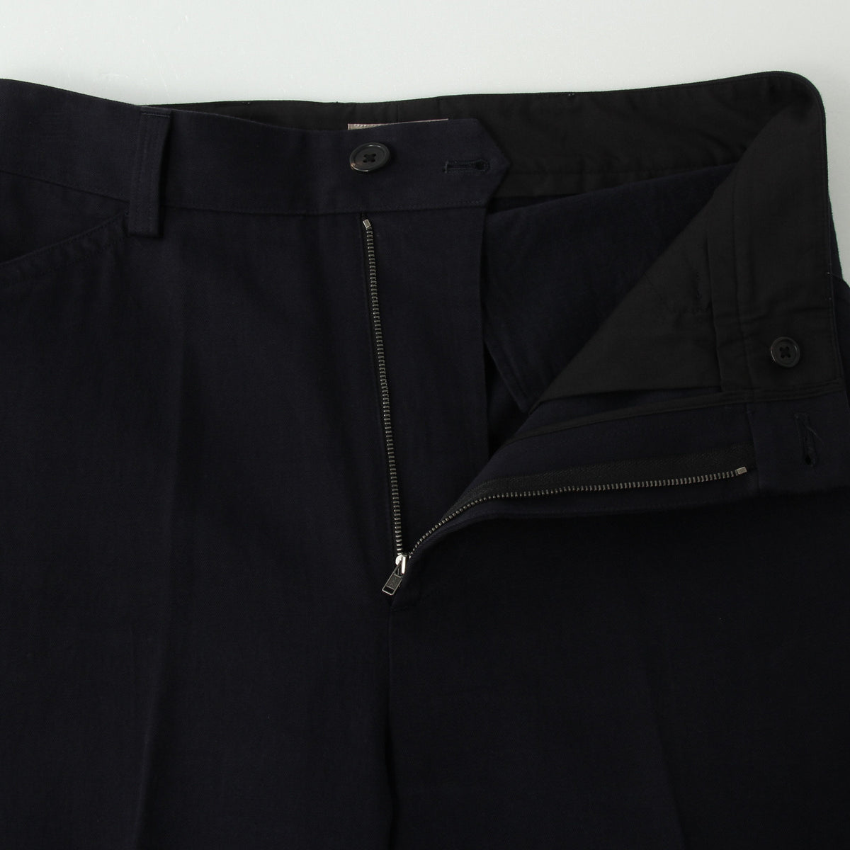 COTTON LINEN TWILL TROUSERS