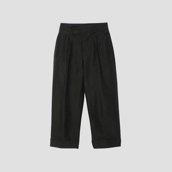 WASHED LINEN COTTON TROUSERS