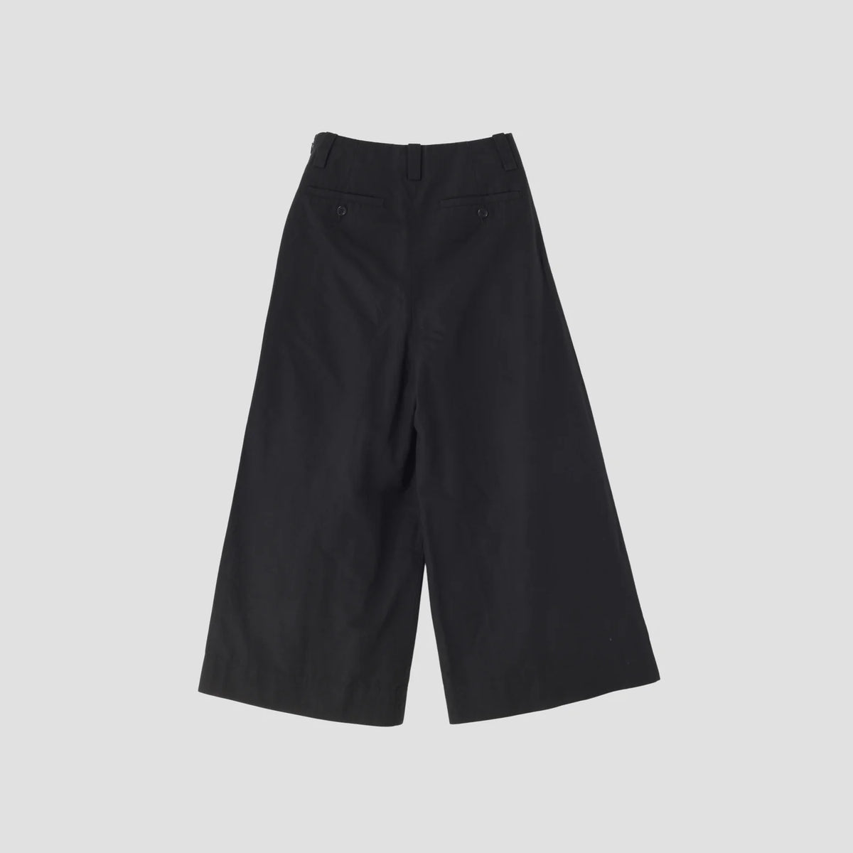 PLAIN WEAVE COTTON LINEN TROUSERS