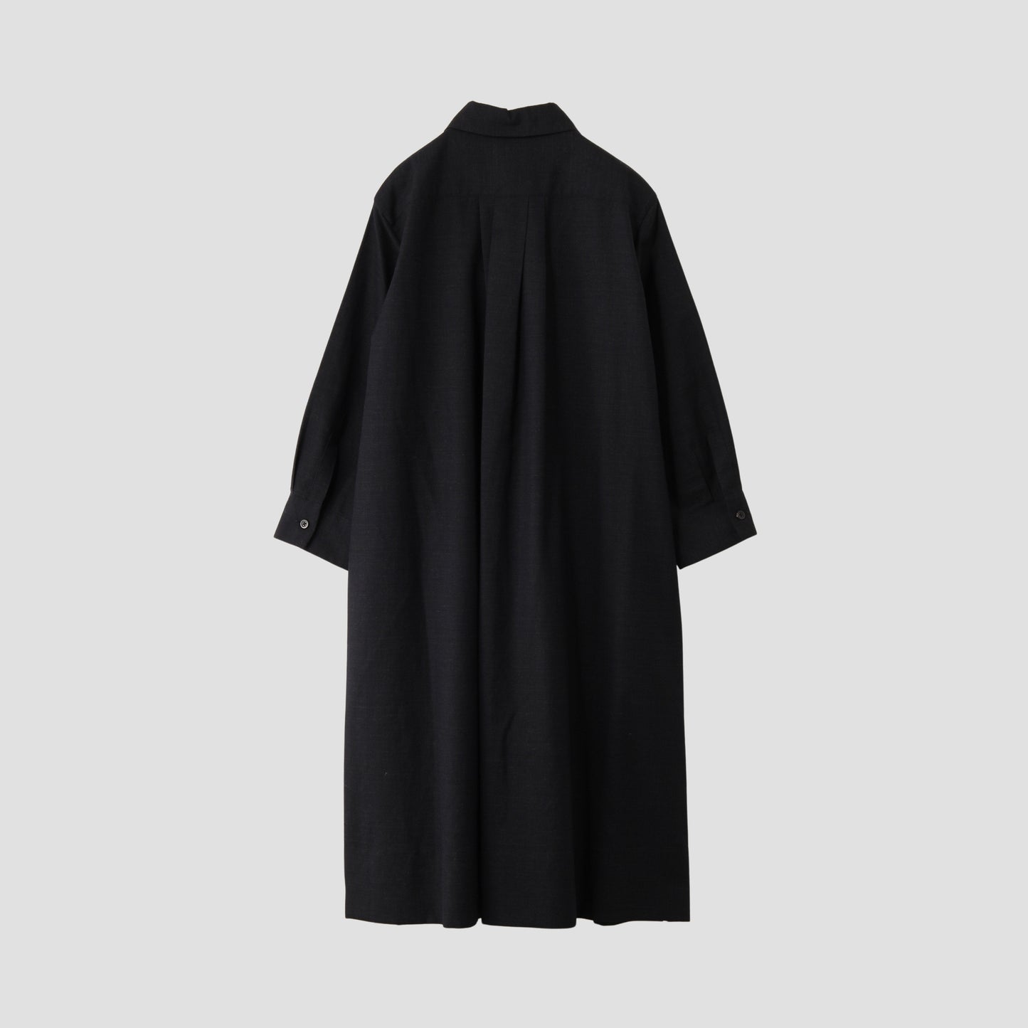LINEN WOOL HOPSACK DRESS