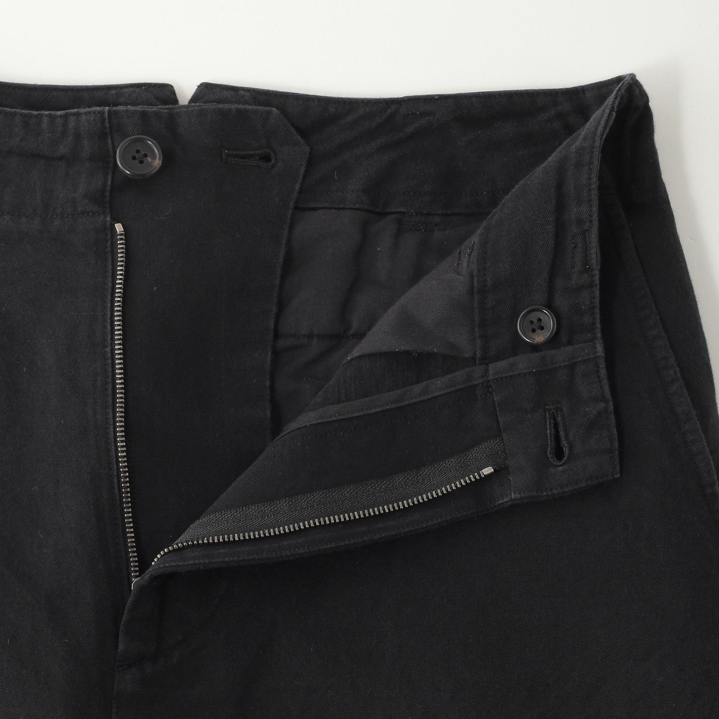 COTTON LINEN TWILL TROUSERS