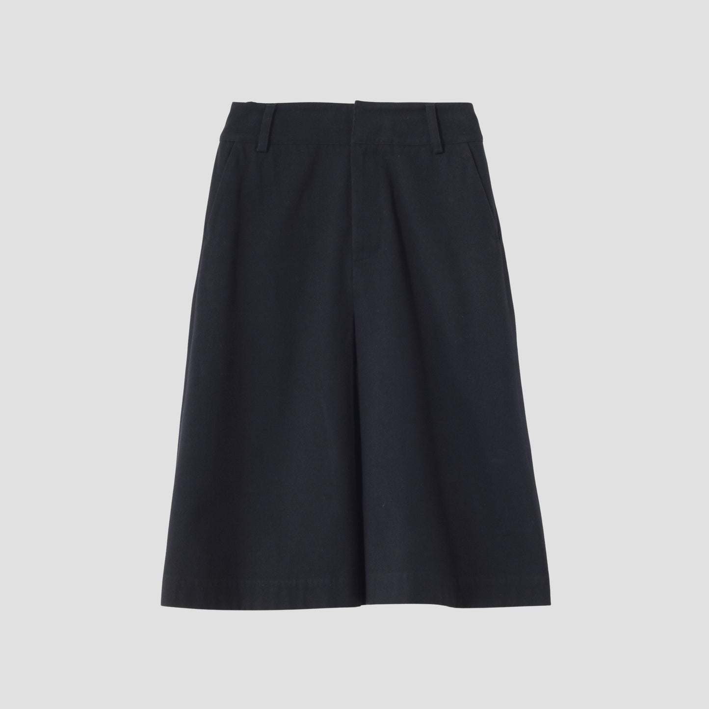 BRUSHED COTTON WOOL SKIRT