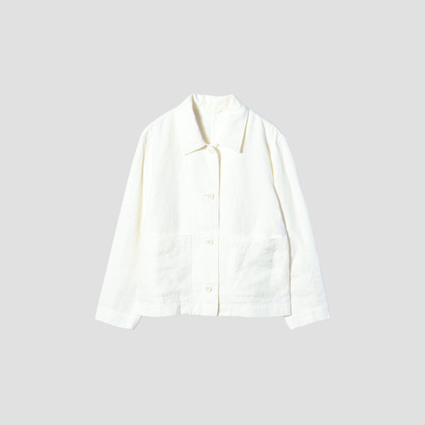 MATT LINEN POPLIN JACKET