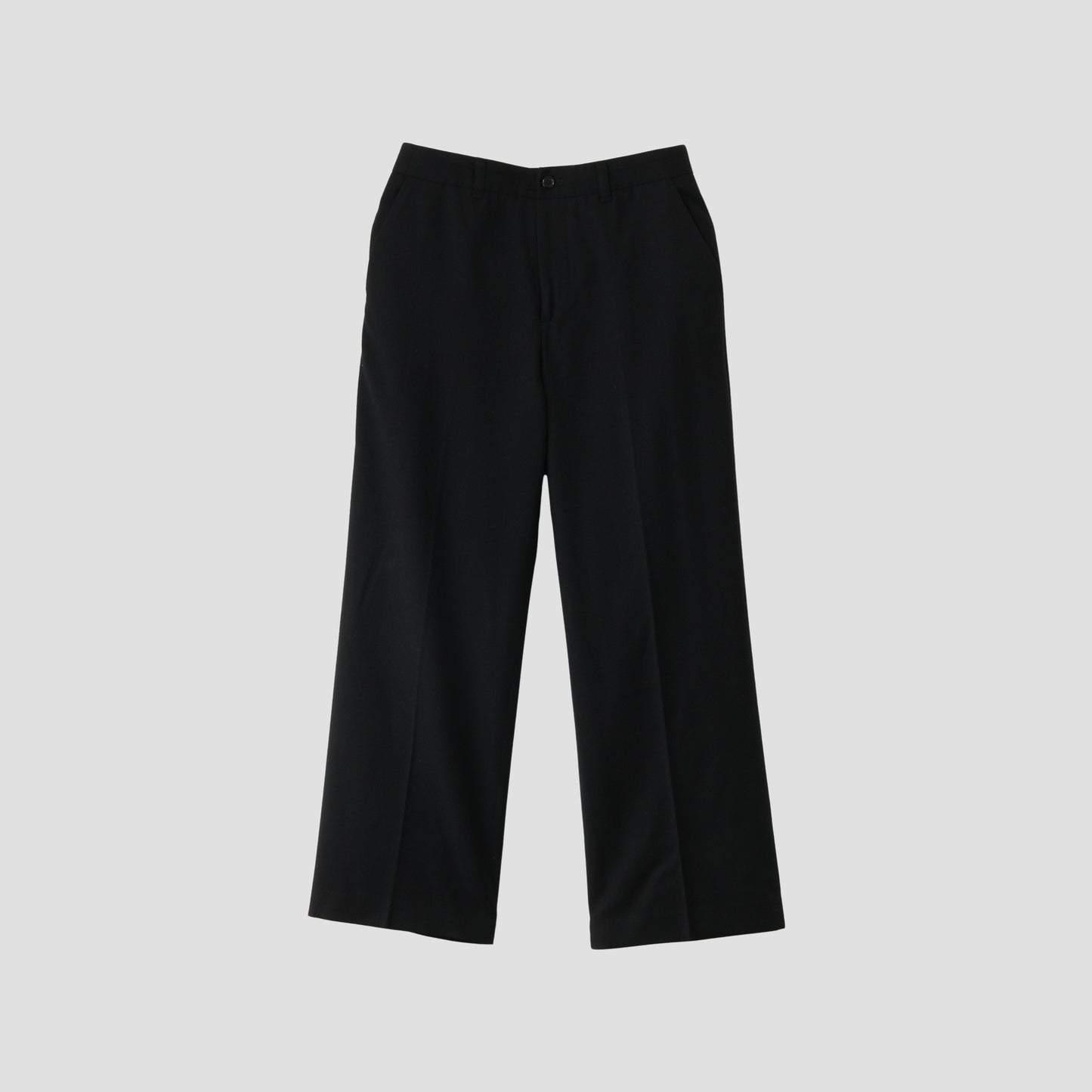 WOOL CASHMERE FLANNEL TROUSERS