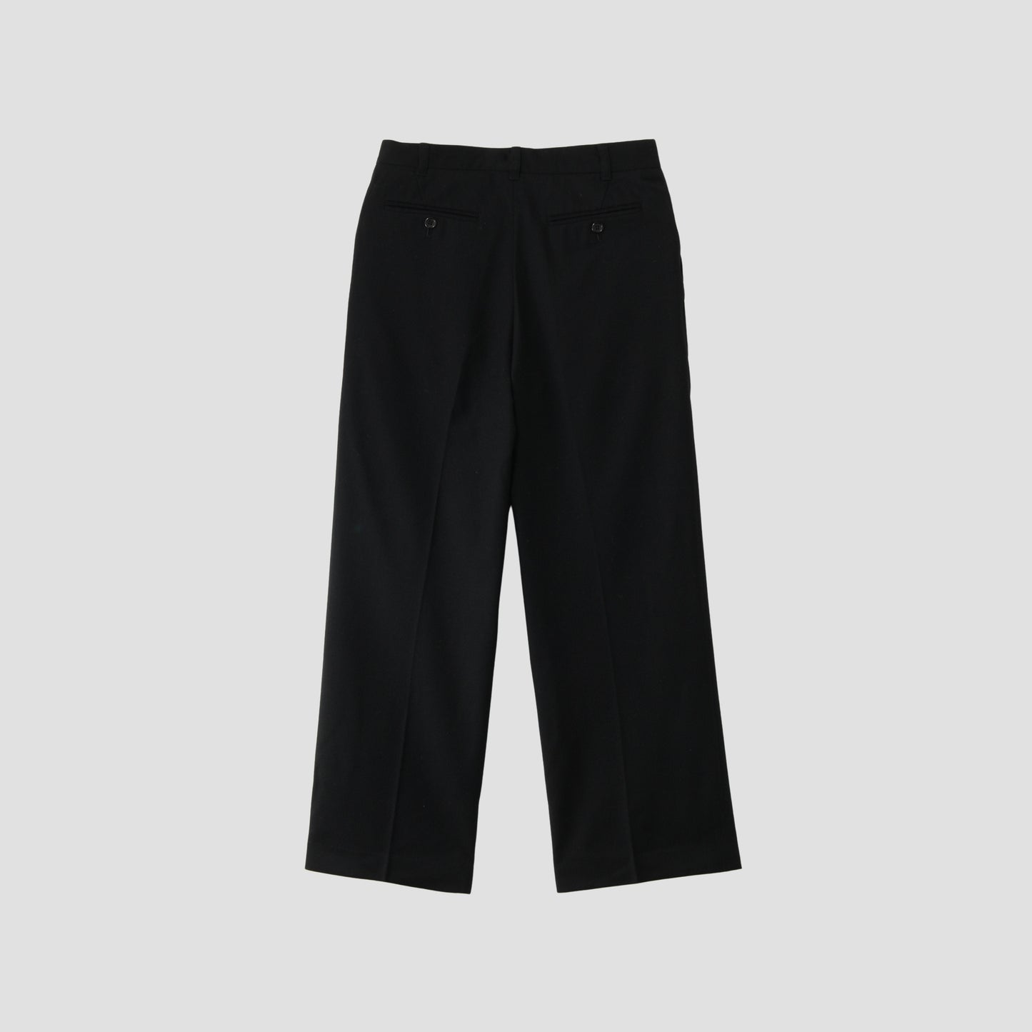 WOOL CASHMERE FLANNEL TROUSERS