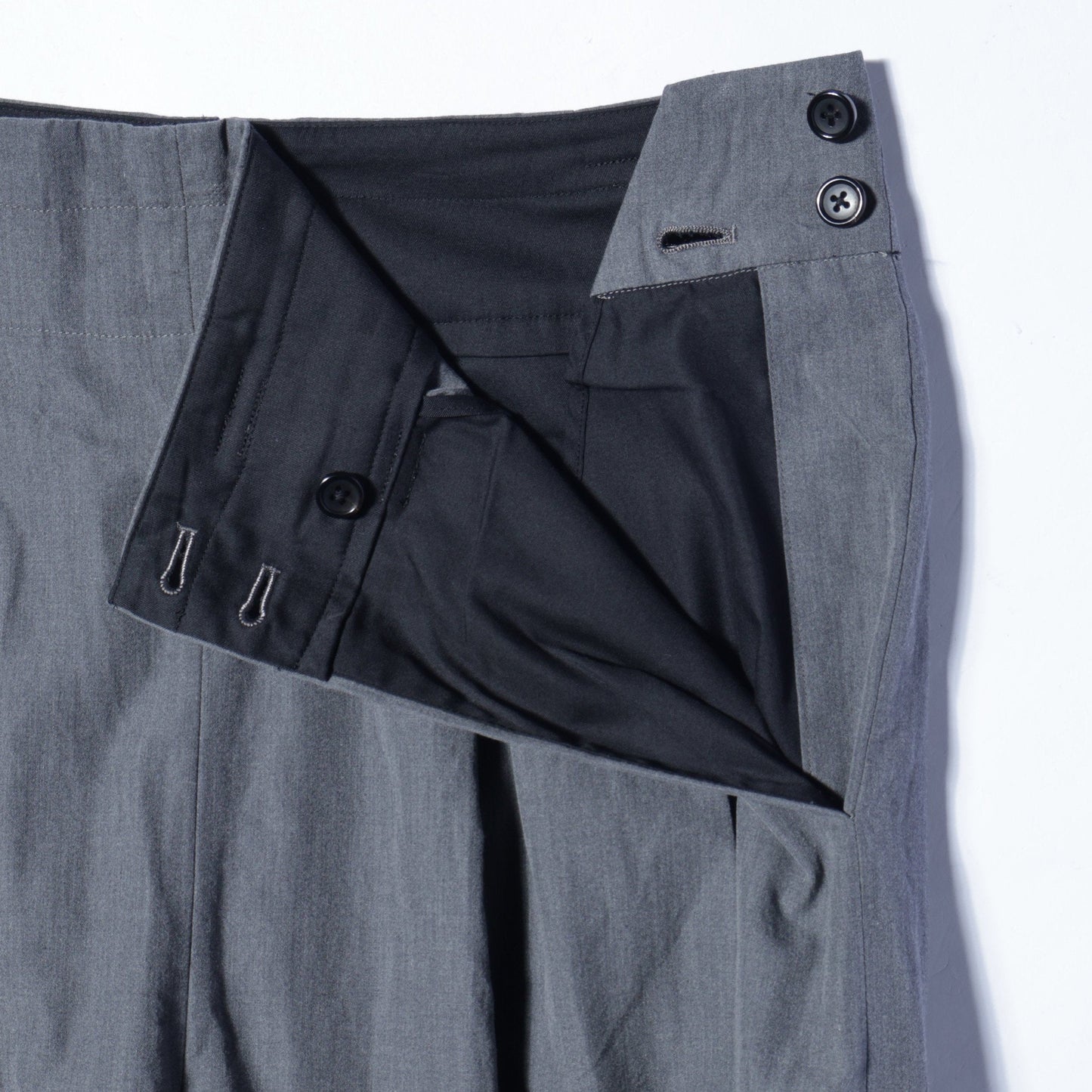 COMPACT COTTON TROUSERS