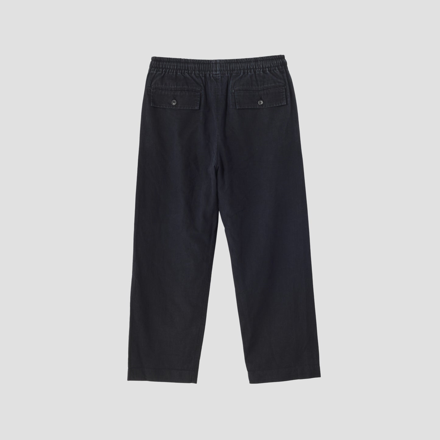 LINEN COTTON TWILL TROUSERS
