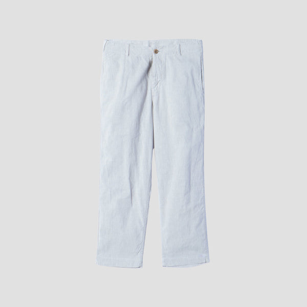 LINEN COTTON CANVAS TROUSERS