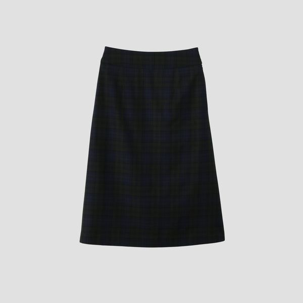WOOL BLACKWATCH SKIRT