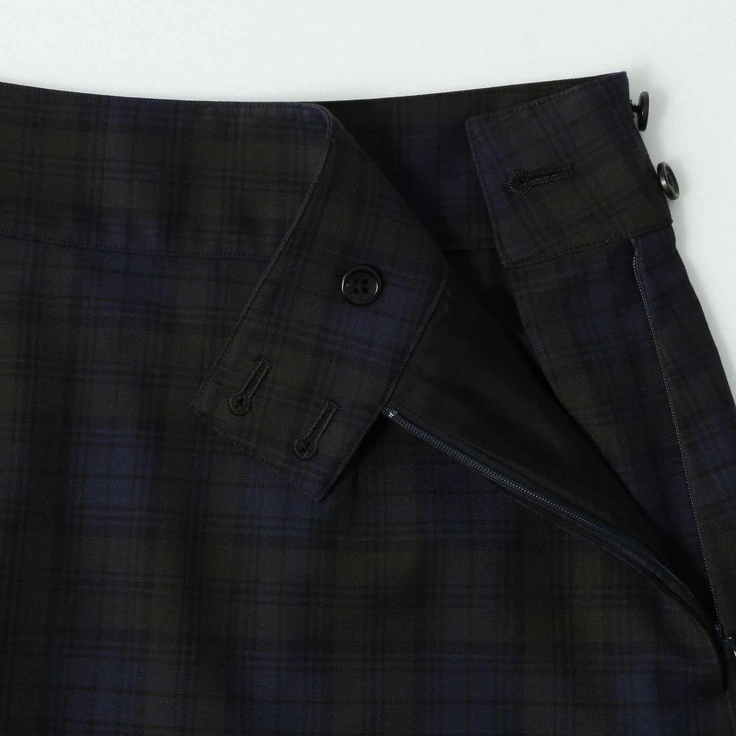 WOOL BLACKWATCH SKIRT