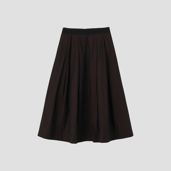FINE COTTON CHAMBRAY  SKIRT