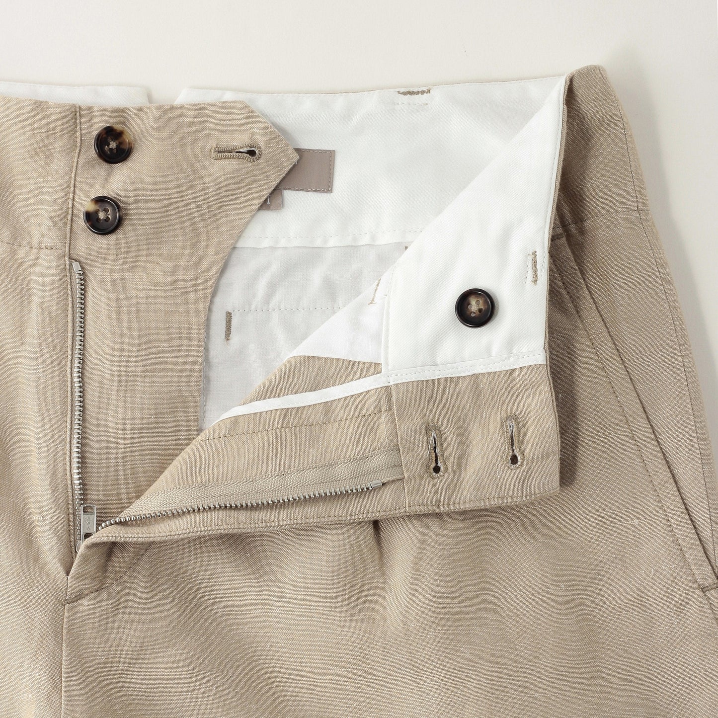 COTTON LINEN TROUSERS