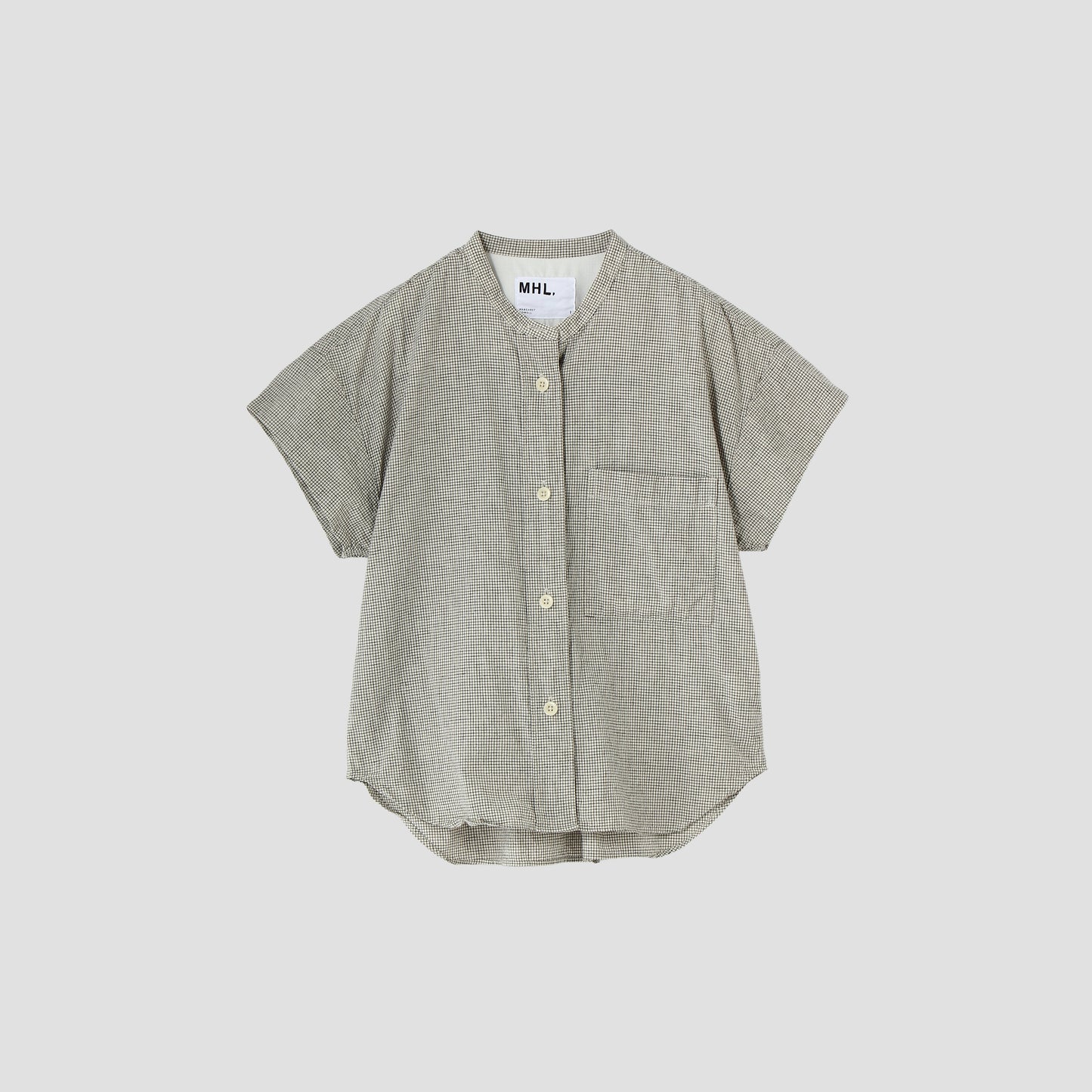 NATURAL WASHED COTTON LINEN SHIRT