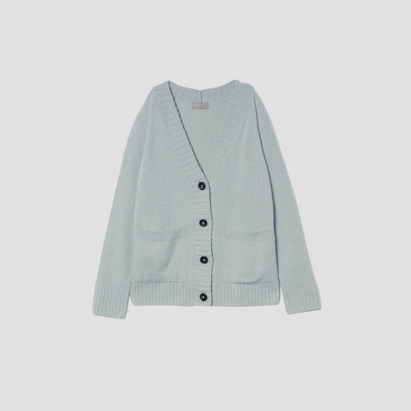 TWISTED CASHMERE WOOL CARDIGAN KNIT