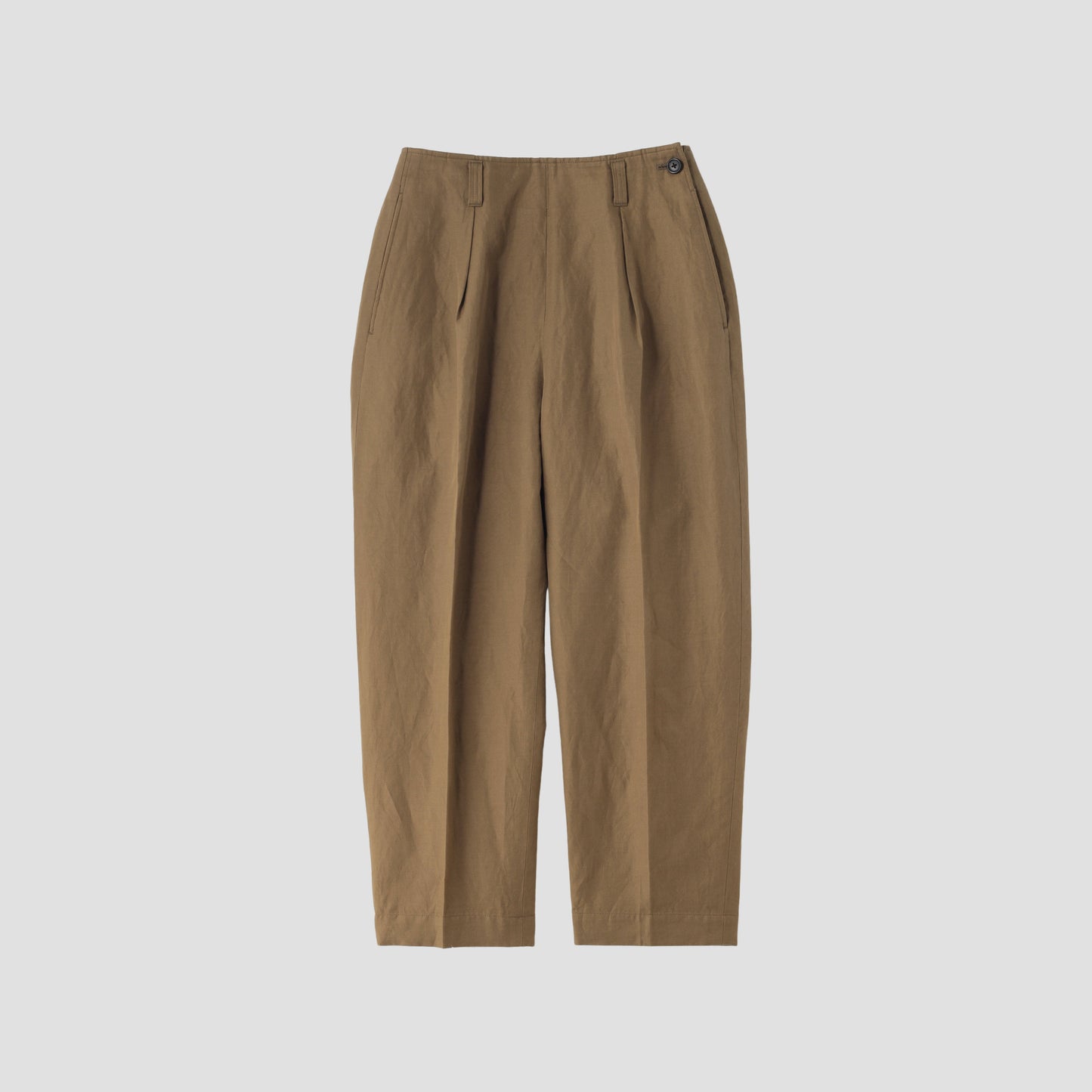 COTTON LINEN TWILL TROUSERS