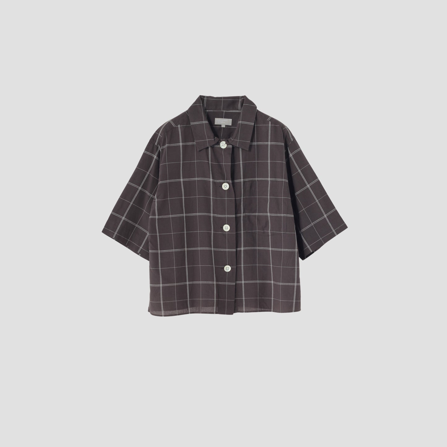 CHECK COTTON LINEN SHIRT