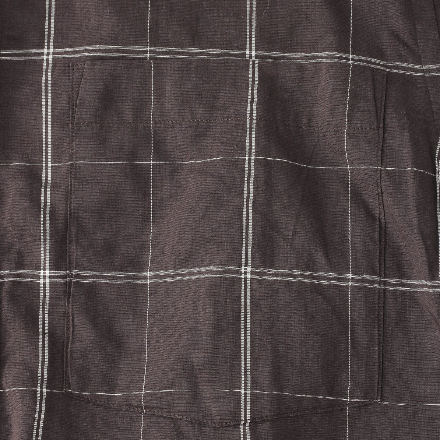 CHECK COTTON LINEN SHIRT