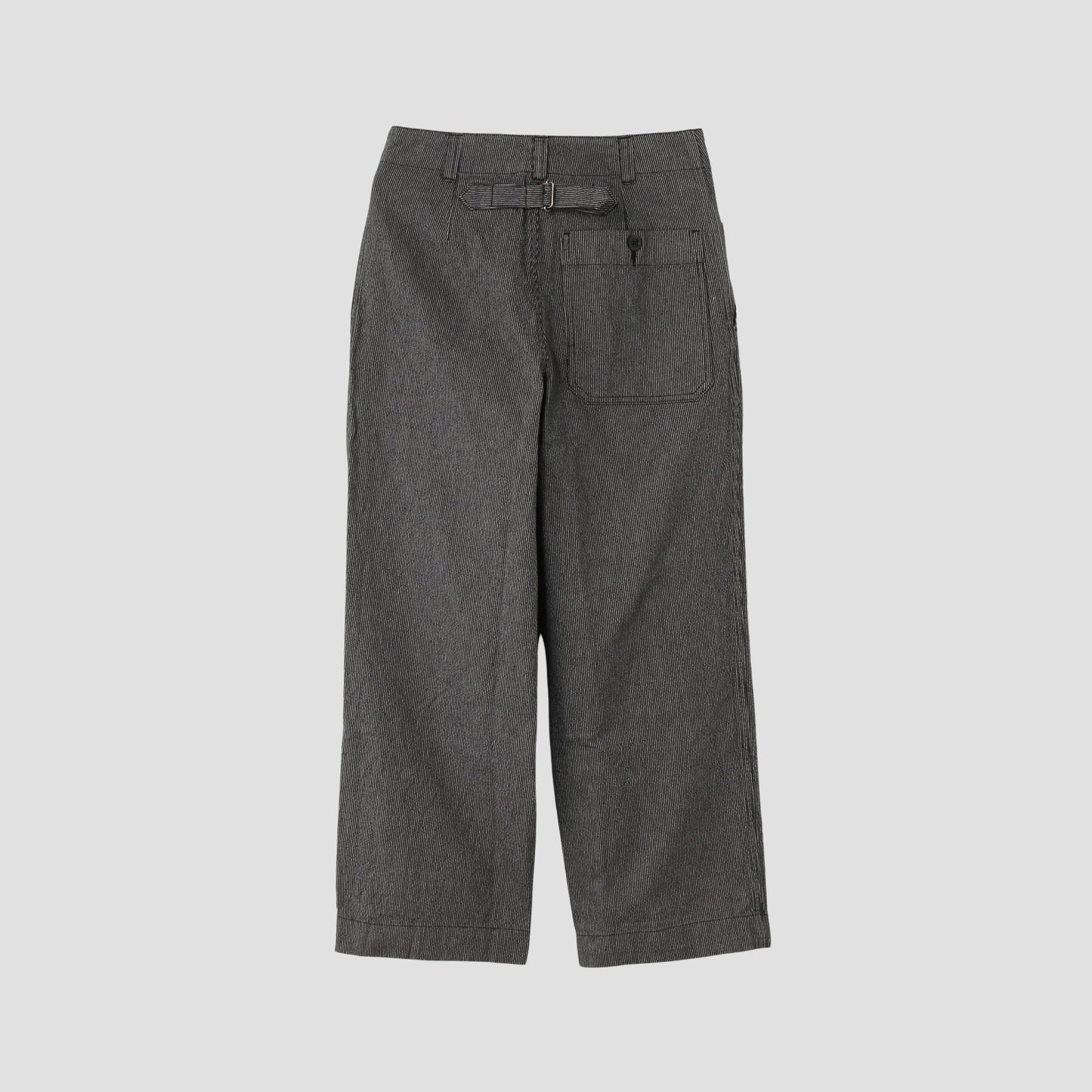WORKWEAR STRIPE COTTON LINEN TROUSERS
