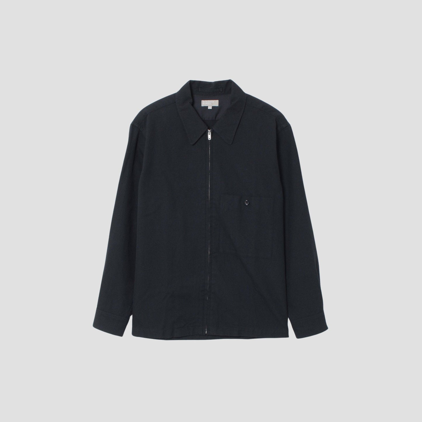 BRUSHED WOOL COTTON TWILL BLOUSON