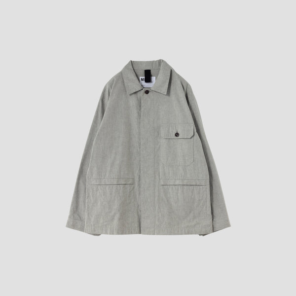 OVERDYE MELANGE COTTON LINEN BLOUSON