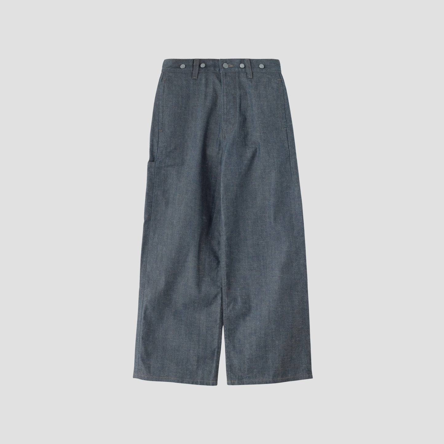 GREY CAST DENIM TROUSERS