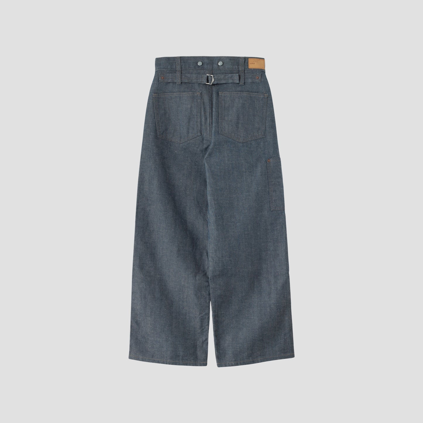 GREY CAST DENIM TROUSERS