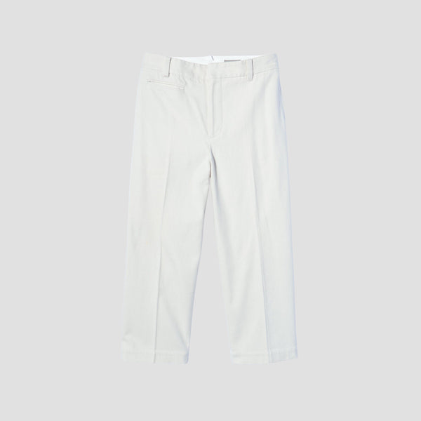 WASHED COTTON TWILL TROUSERS