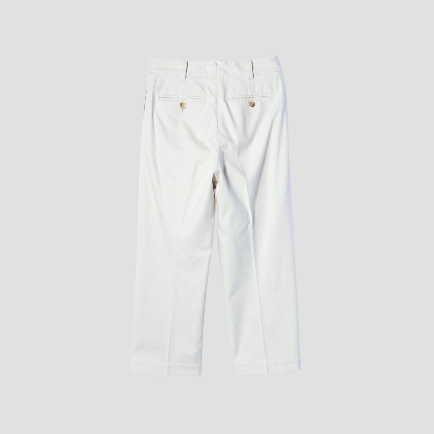 WASHED COTTON TWILL TROUSERS