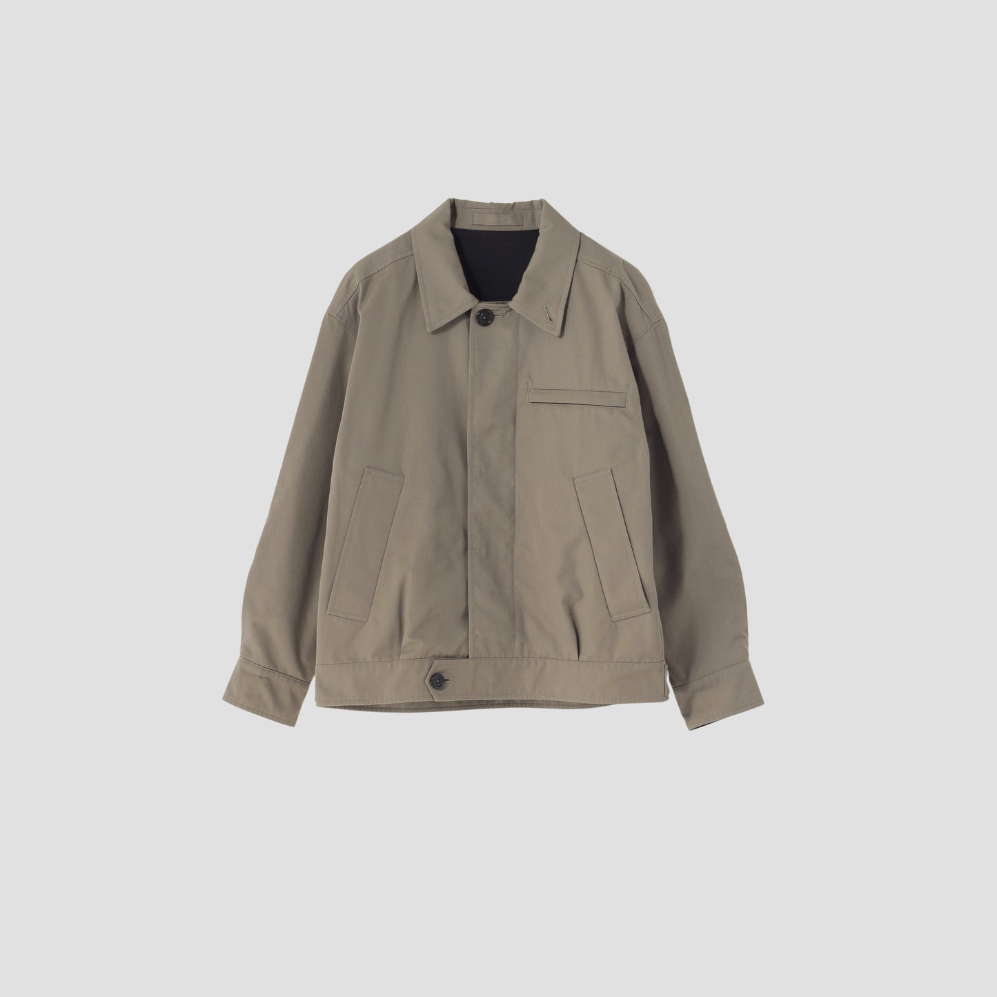 DRY WOOL COTTON TWILL BLOUSON