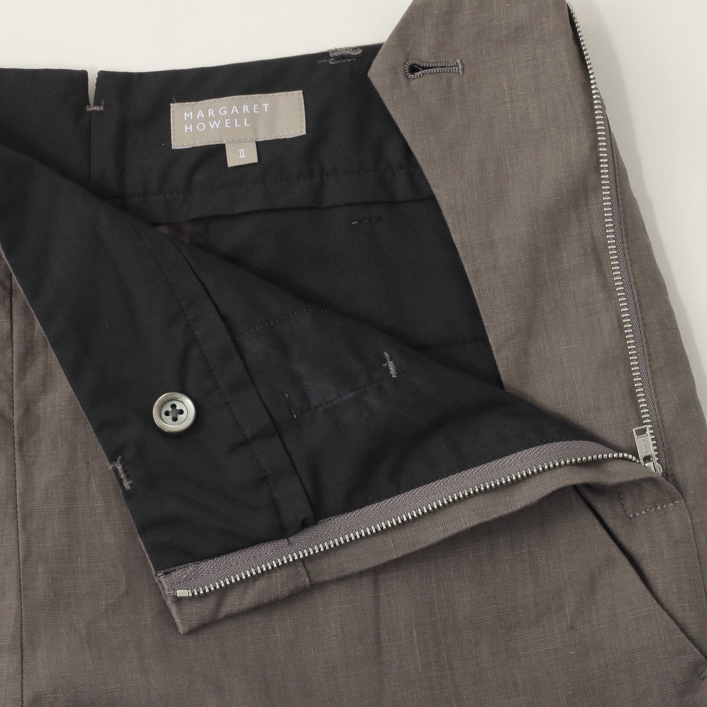HIGH DENSE LINEN TROUSERS