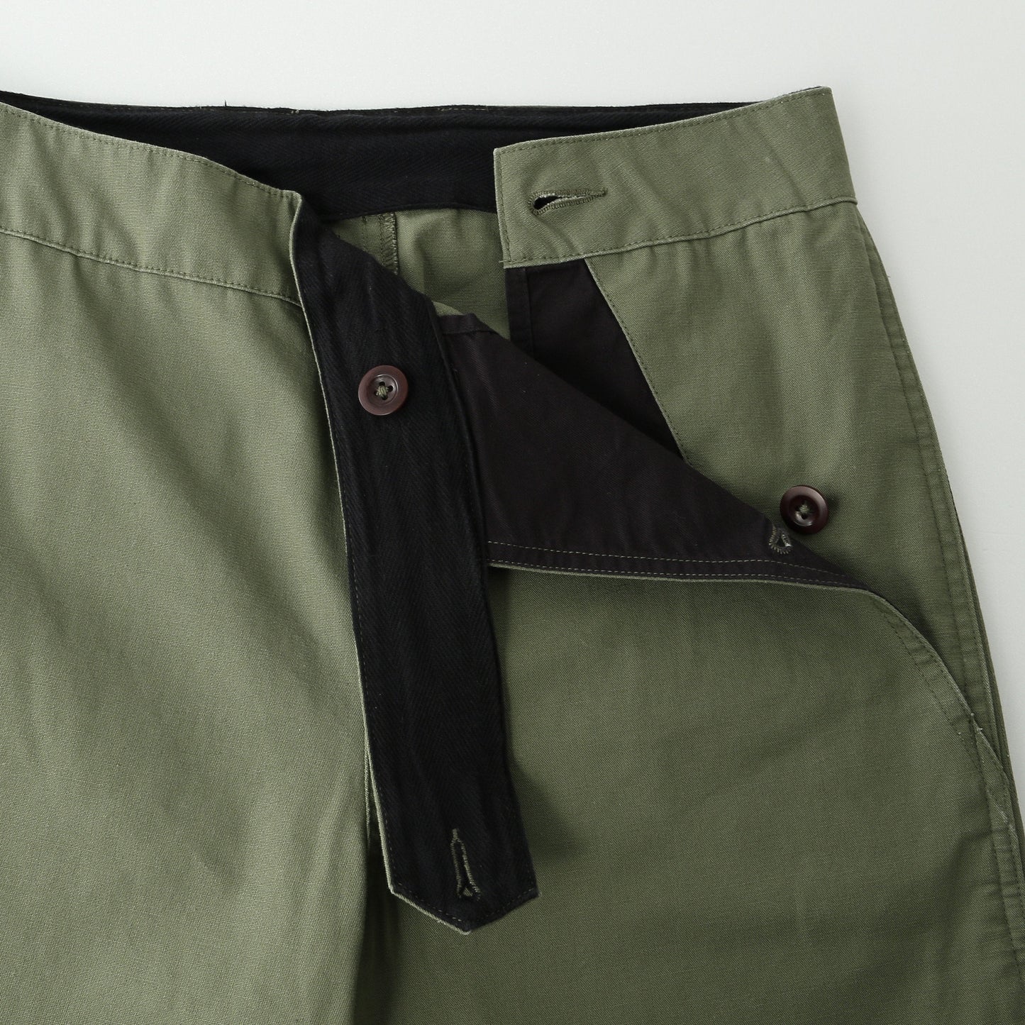 COMPACT BROKEN DRILL TROUSERS