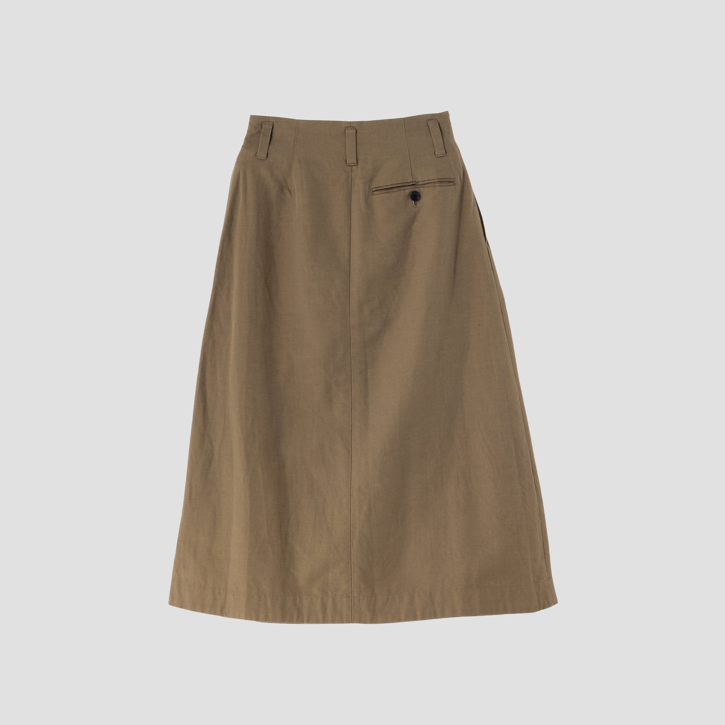 LINEN COTTON TWILL SKIRT
