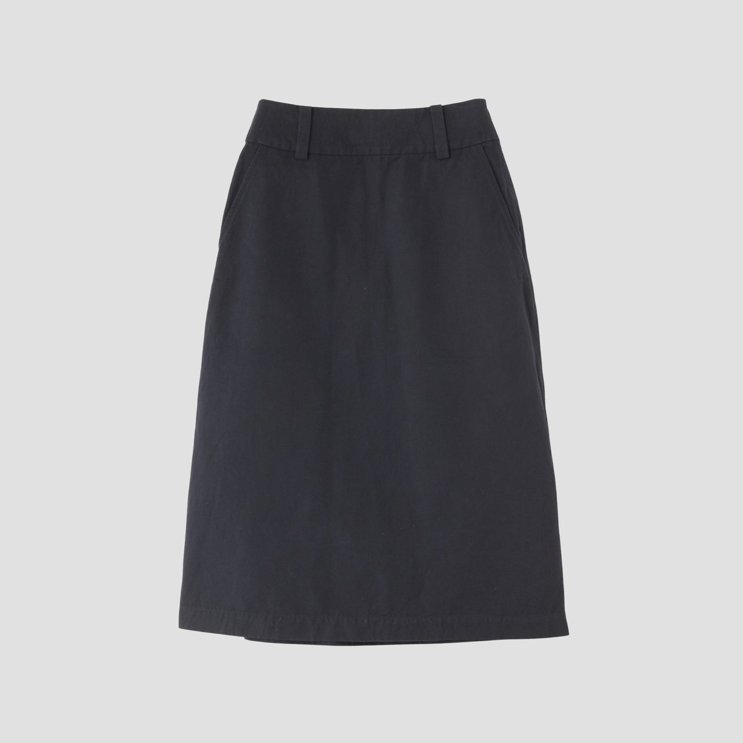 COTTON LINEN CANVAS SKIRT
