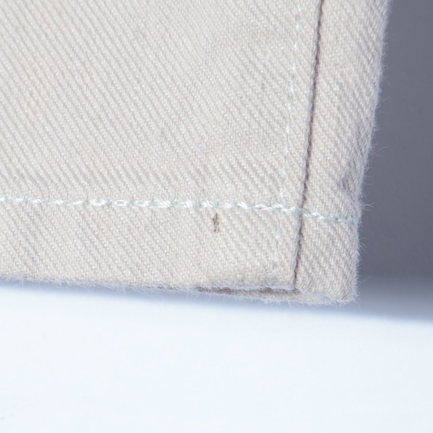 ASH WHITE DENIM TROUSERS