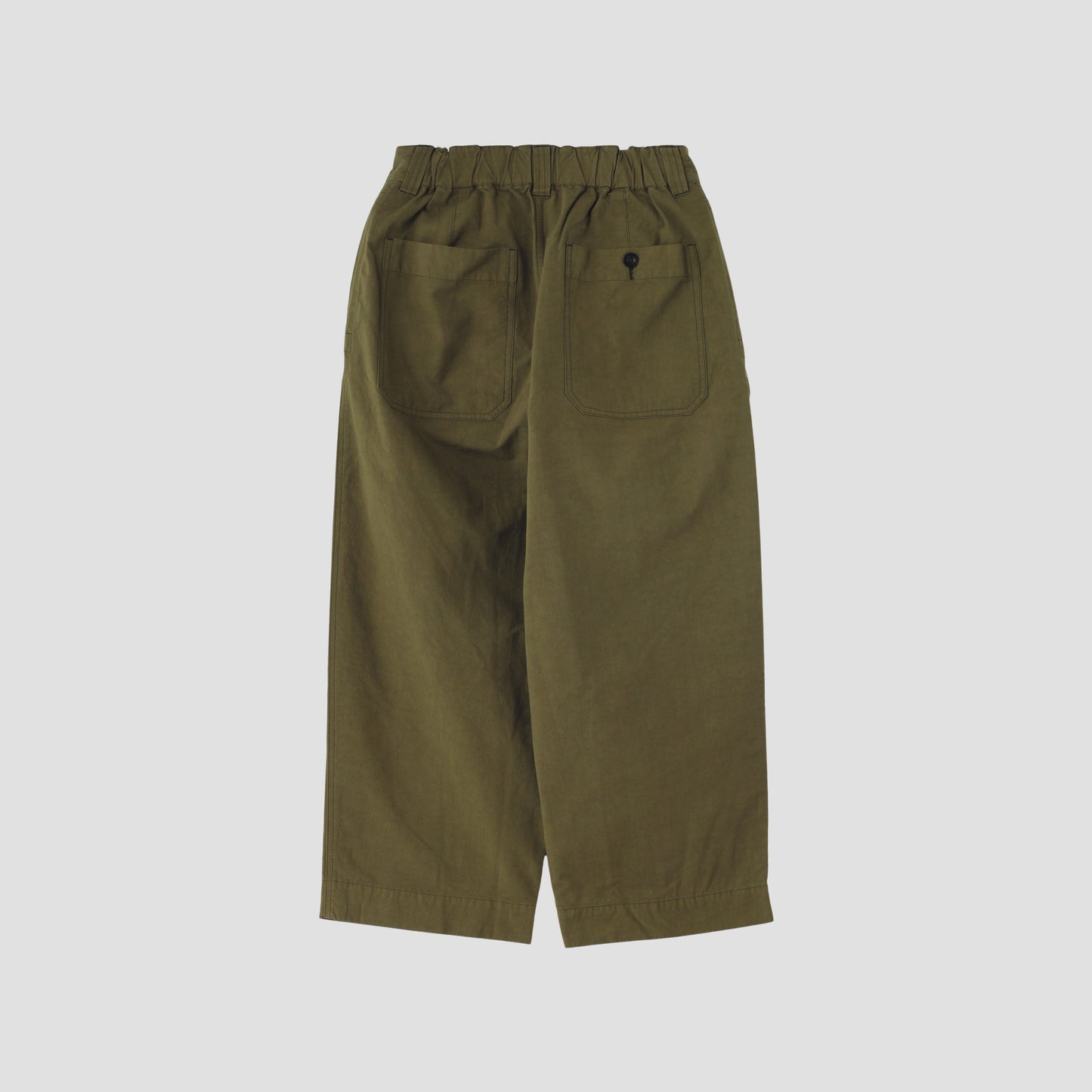 COTTON PLAIN WEAVE TROUSERS
