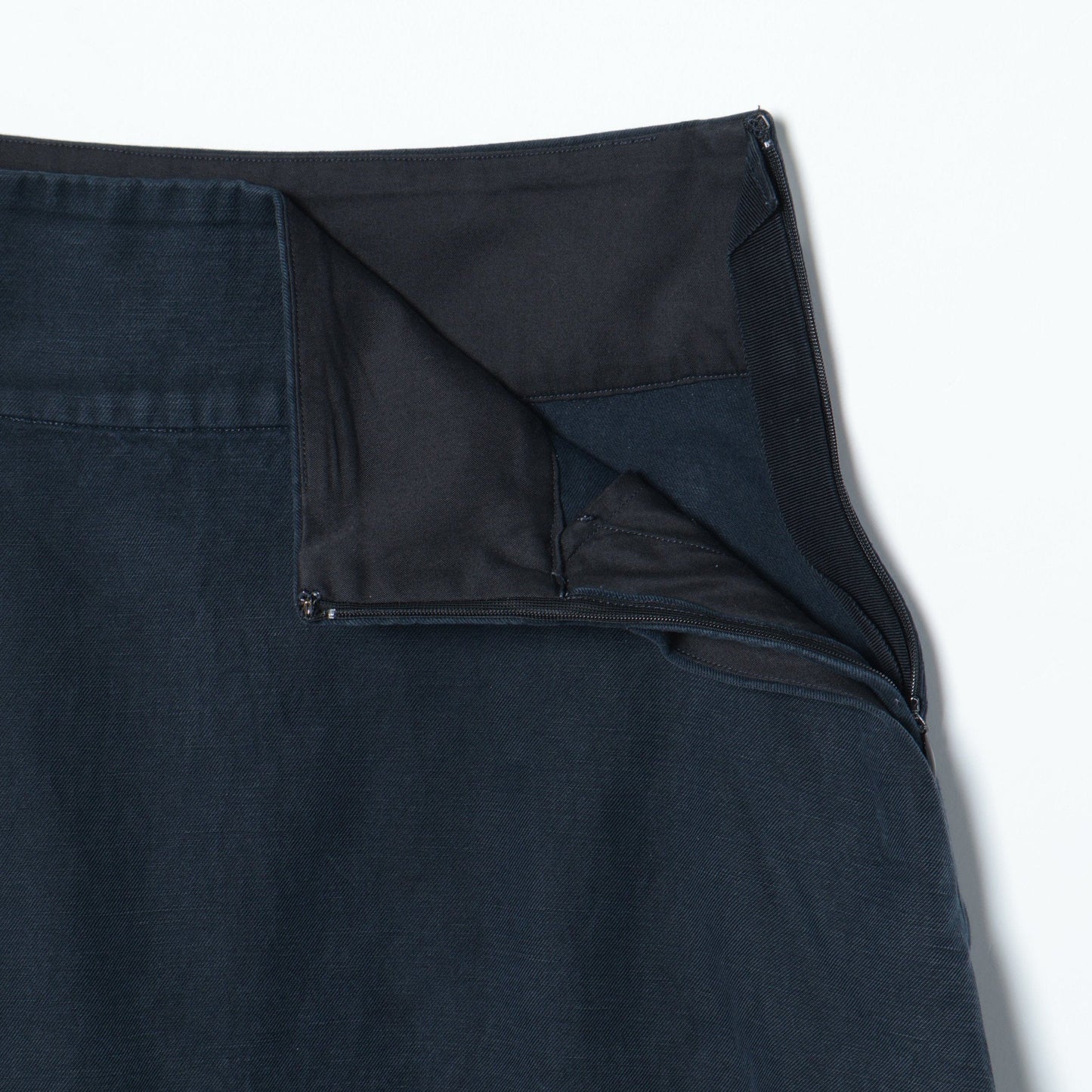 COTTON LINEN TWILL SKIRT