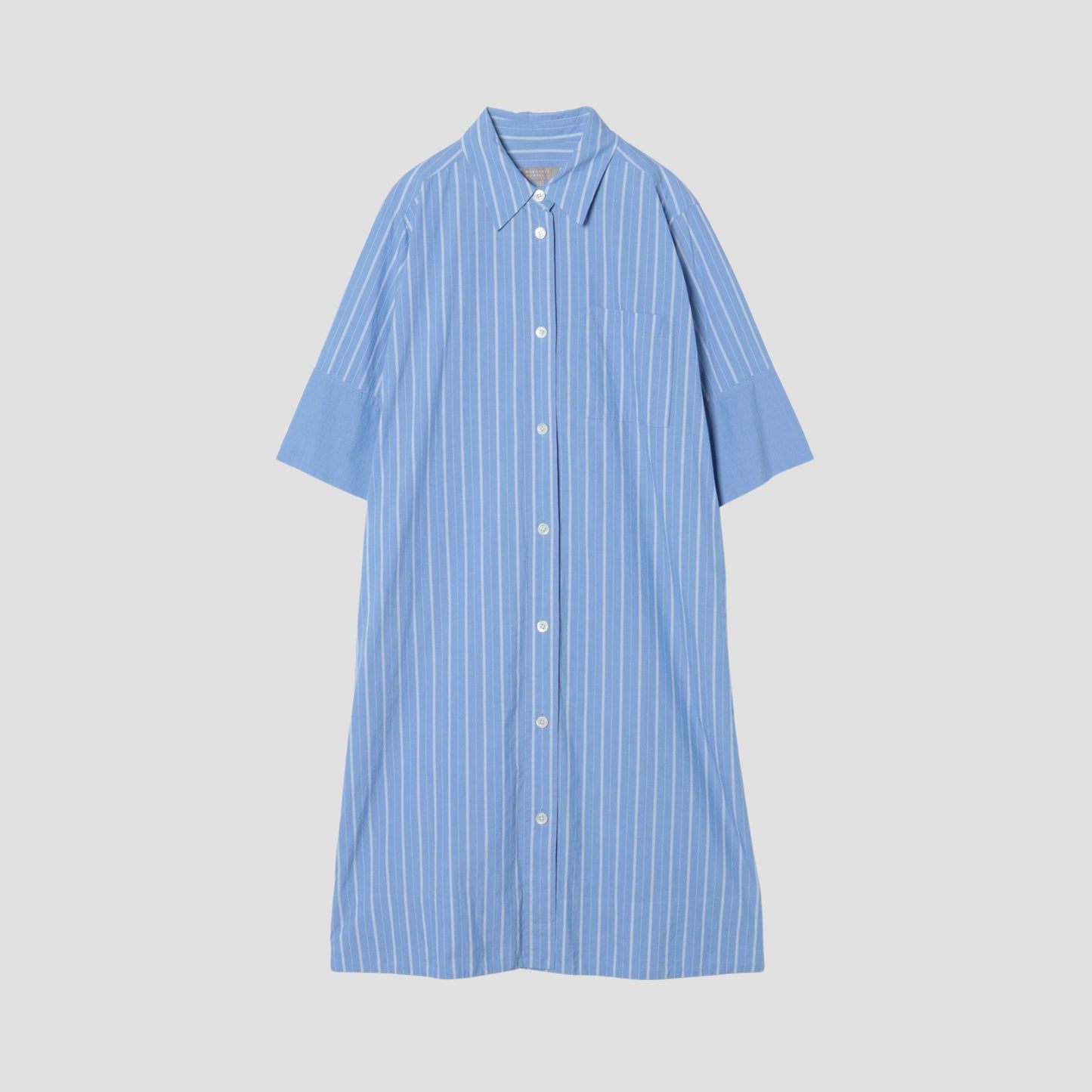 WIDE PJ STRIPE COTTON DRESS