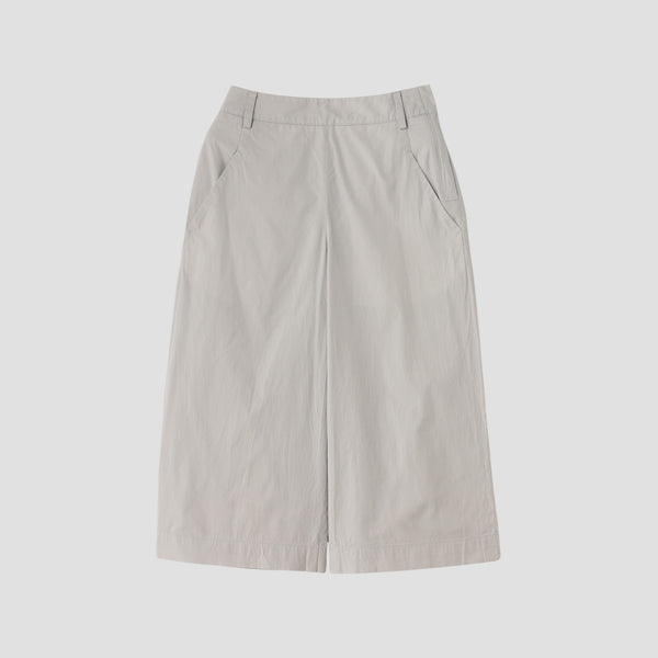 COTTON SILK POPLIN TROUSERS