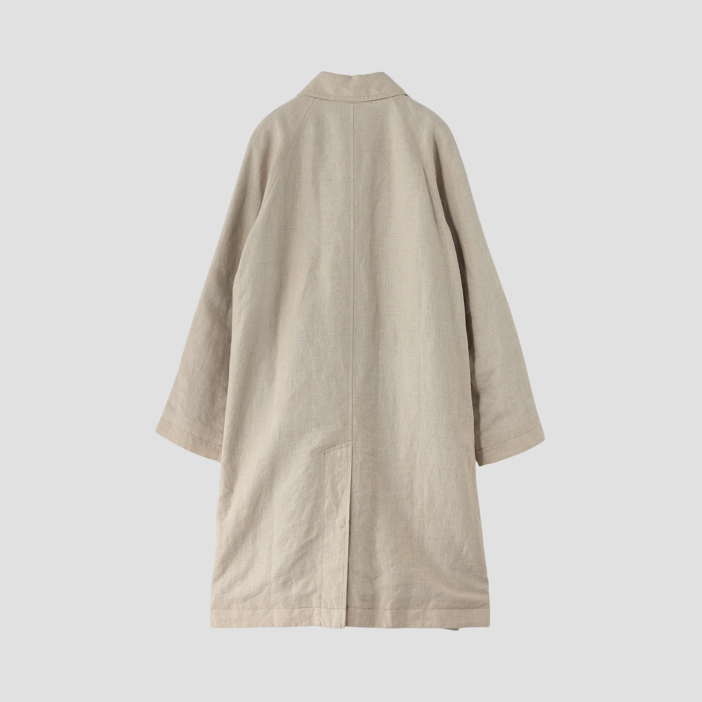 PLAIN WEAVE LINEN COAT