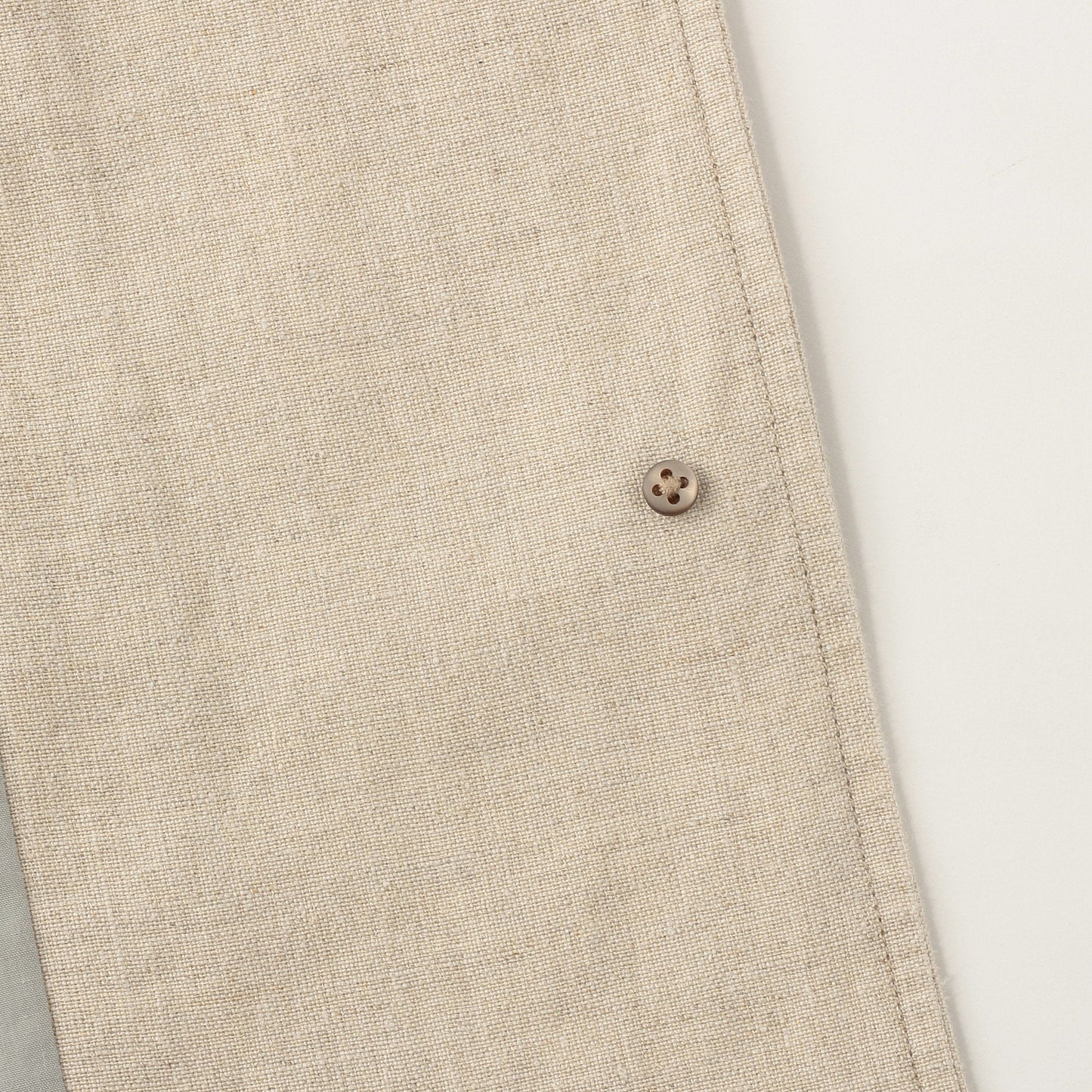 PLAIN WEAVE LINEN COAT