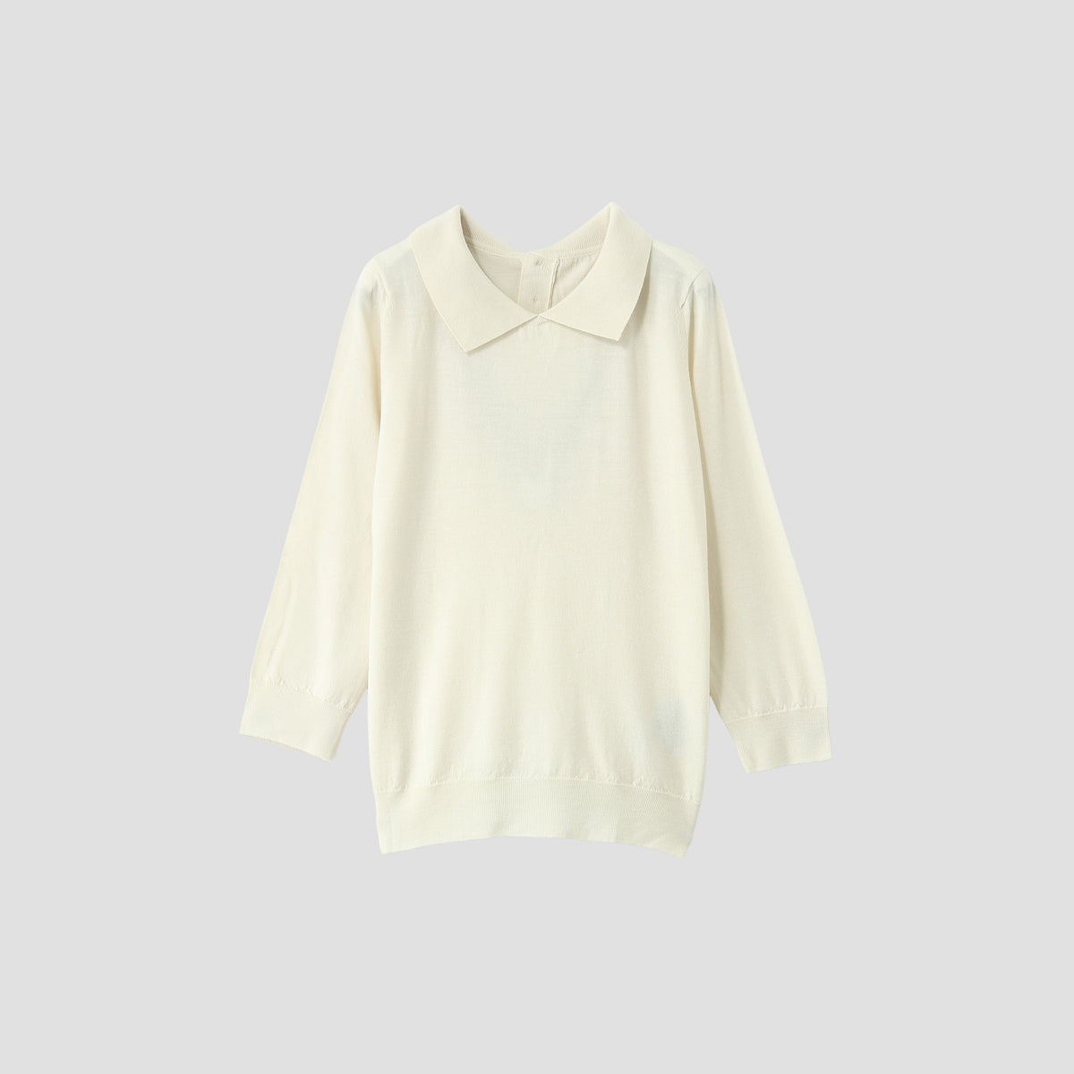 FINE MERINO POLO COLLAR JUMPER KNIT