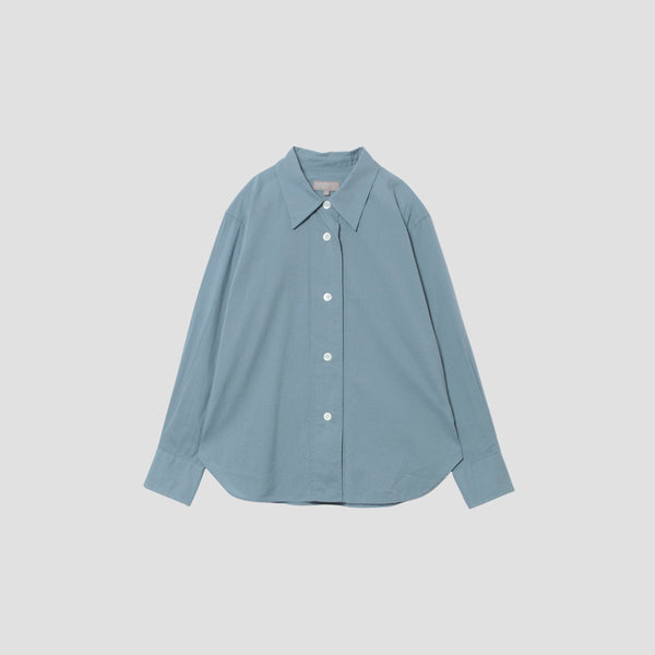 PIECE DYED WASHED COTTON SHIRT