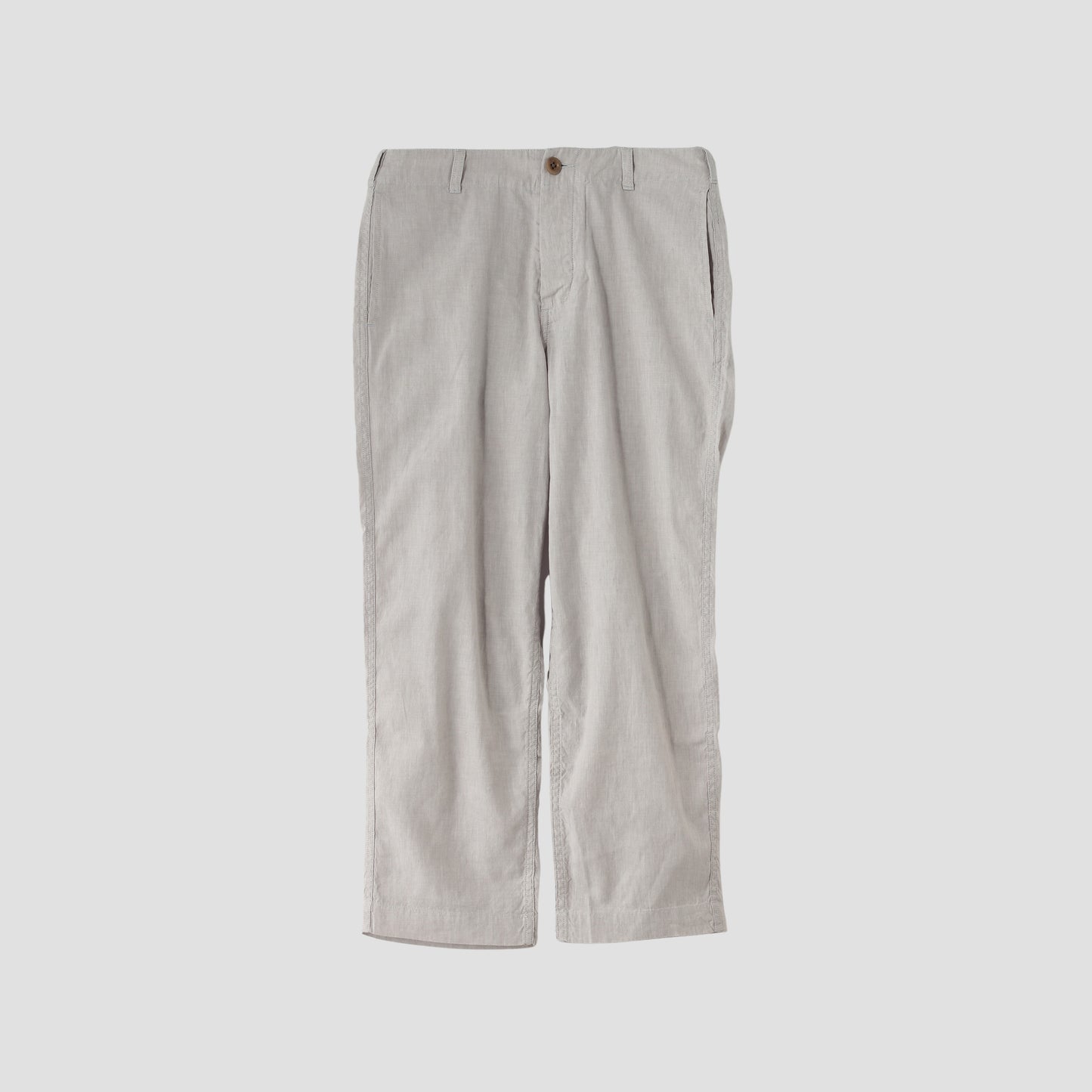 LINEN COTTON CANVAS TROUSERS