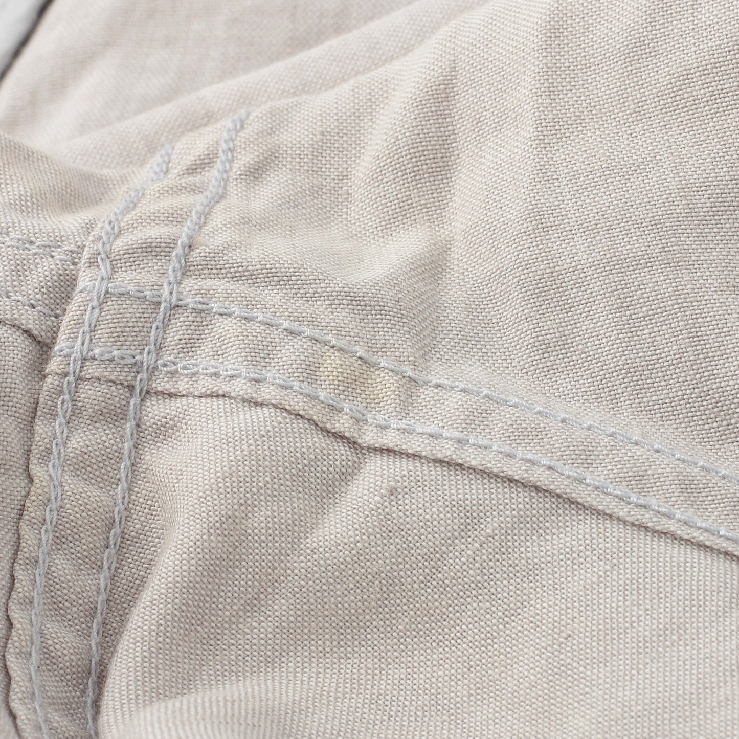 LINEN COTTON CANVAS TROUSERS
