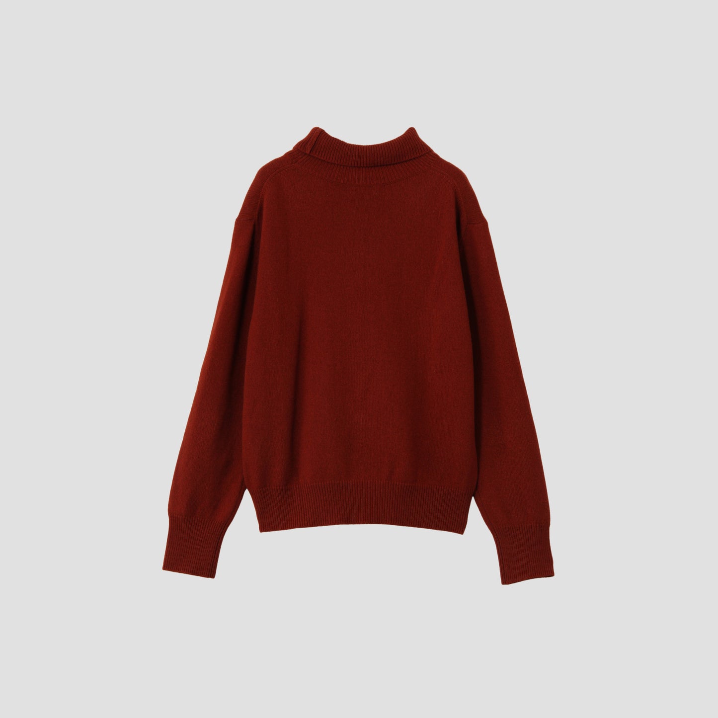 WOOL COTTON TURTLE NECK KNIT
